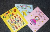 3 colouring books